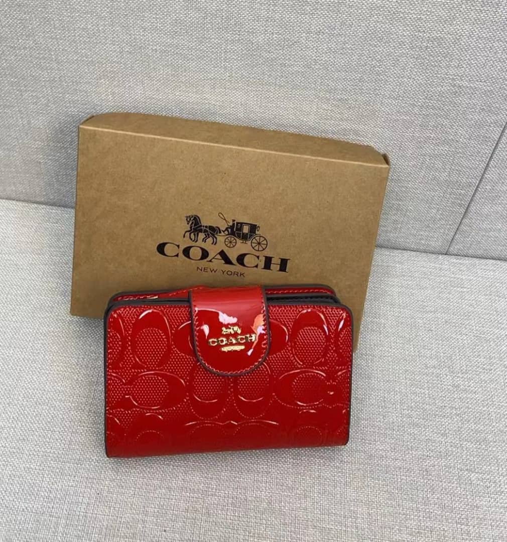 Luxury Red  C O A C H  Wallet