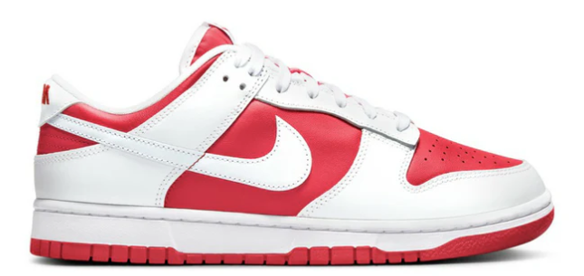 Nike Dunk Low White University Red