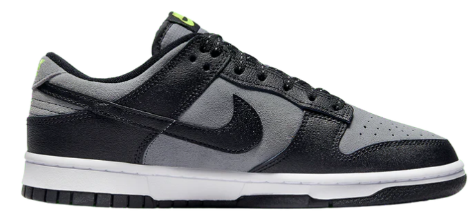 Nike Dunk low Black Grey Neón